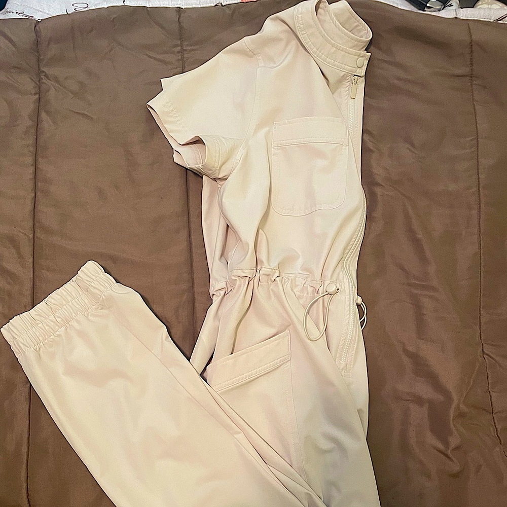 Cream jumpsuit